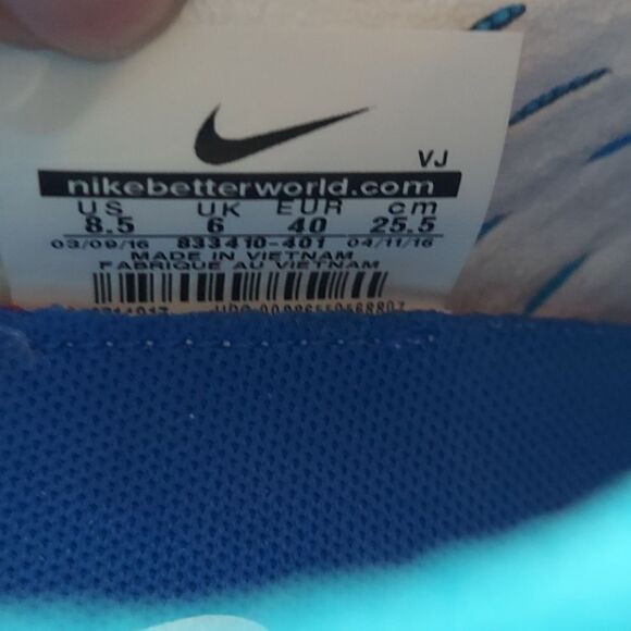 Nike Free Transform Flyknit Blue Sz 8.5 - Picture 9 of 9